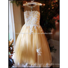 Выпускной вечер свадьба день рождения платья Паффи Алмазный цветок девушка платье партии pageant платье для маленьких девочек MF900